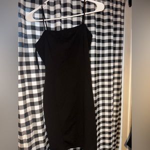 Black spaghetti strap dress